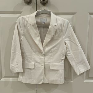 White jean jacket